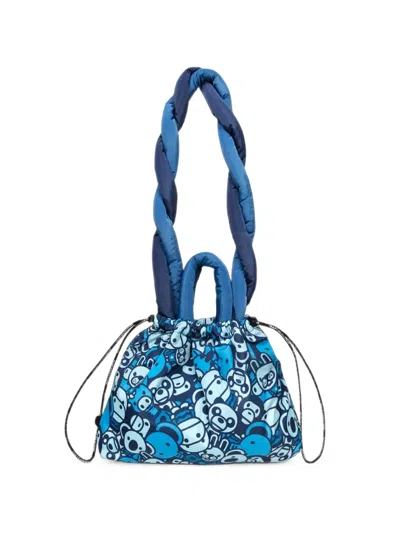 *baby Milo® Store By *a Bathing Ape® Baby Milo And Friends Drawstring Shoulder Bag In Blue