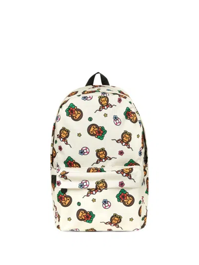 *baby Milo® Store By *a Bathing Ape® Baby Milo Camo-print Backpack In Neutral