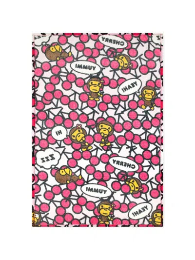 *baby Milo® Store By *a Bathing Ape® Baby Milo Cherry-print Blanket In Pink