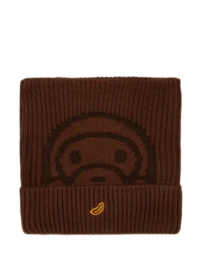 *baby Milo® Store By *a Bathing Ape® Baby Milo® Embroidered Beanie Hat In Brown