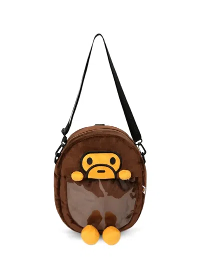 *baby Milo® Store By *a Bathing Ape® Baby Milo Face Backpack In Brown