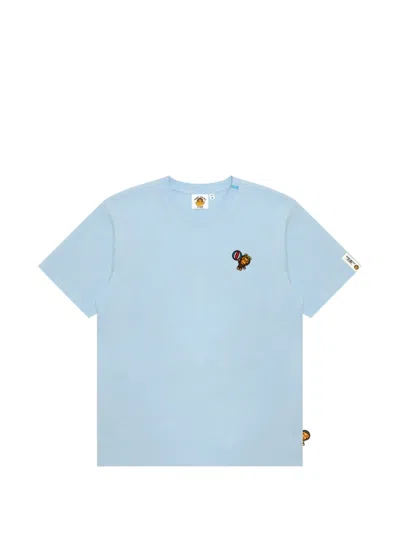 *baby Milo® Store By *a Bathing Ape® Baby Milo Graphic-print Cotton T-shirt In Blue