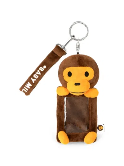 *baby Milo® Store By *a Bathing Ape® Baby Milo Plush Card Holder In Brown