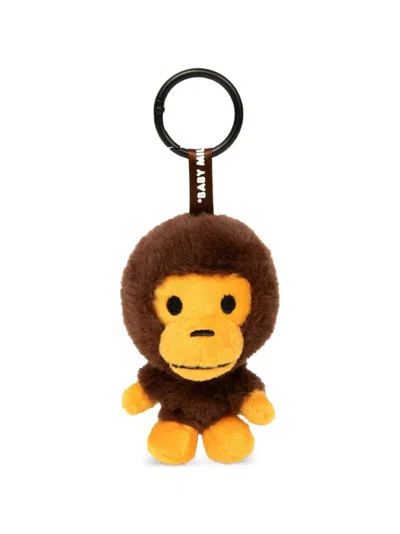 *baby Milo® Store By *a Bathing Ape® Baby Milo Plush Keychain In Brown