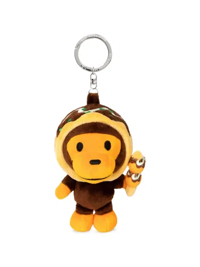 *baby Milo® Store By *a Bathing Ape® Baby Milo Plush Keychain In Brown