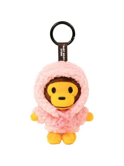 *baby Milo® Store By *a Bathing Ape® Baby Milo Plush Keychain In Pink