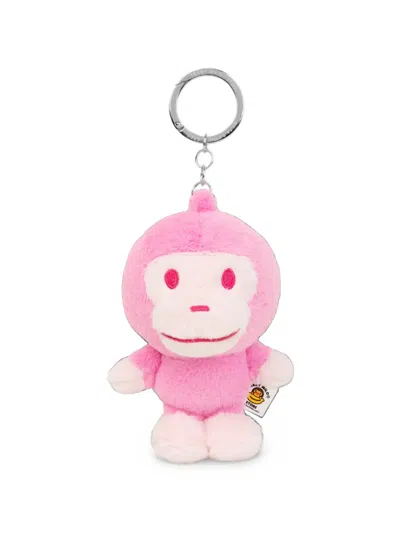 *baby Milo® Store By *a Bathing Ape® Baby Milo Plush Keyring In Pink