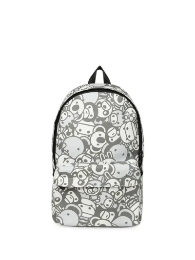 *baby Milo® Store By *a Bathing Ape® Baby Milo Print Backpack In White