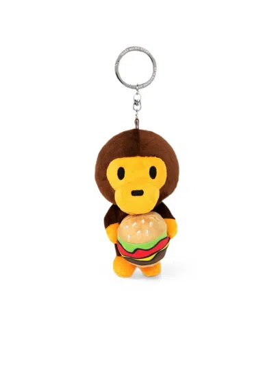 *baby Milo® Store By *a Bathing Ape® Burger-detail Plush Keychain In Multi