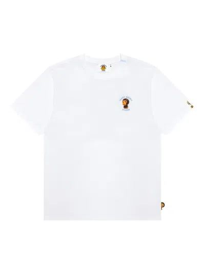 *baby Milo® Store By *a Bathing Ape® Cotton T-shirt In White