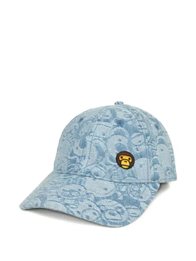 *baby Milo® Store By *a Bathing Ape® Embroidered-logo Cap In Blue