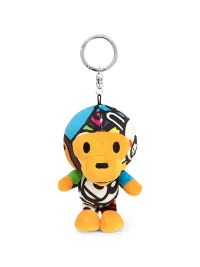 *baby Milo® Store By *a Bathing Ape® Graphic-print Plush Keychain In Multi