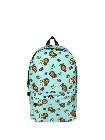 *baby Milo® Store By *a Bathing Ape® Large Baby Milo Printed Backpack In Green