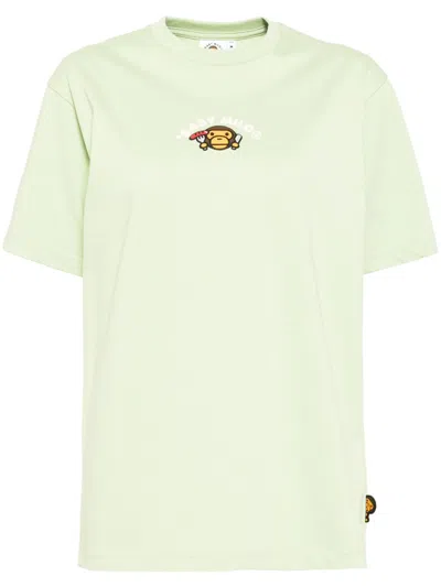 *baby Milo® Store By *a Bathing Ape® Logo-print T-shirt In 绿色