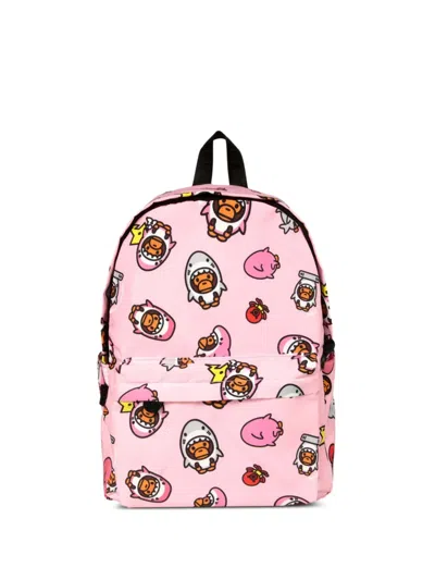 *baby Milo® Store By *a Bathing Ape® Medium Baby Milo Print Backpack In Pink