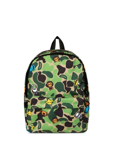 *baby Milo® Store By *a Bathing Ape® Medium Printed Backpack In Blue