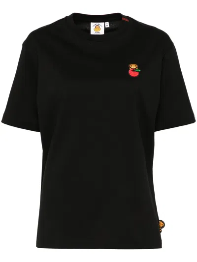 *baby Milo® Store By *a Bathing Ape® Printed T-shirt In Black
