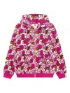 *baby Milo® Store By *a Bathing Ape® Printed Zip-up Hoodie In Pink