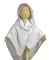 Baby Mode Signature 3 Stories Trading Striped Hooded Baby Bath Towel In Pink