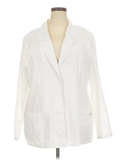Pre-owned Baby Phat 3/4 Sleeve Button Down Shirt In White