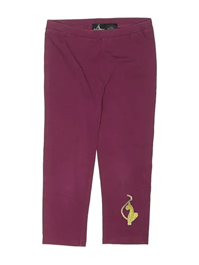 Pre-owned Baby Phat Kids' Active Pants In Burgundy