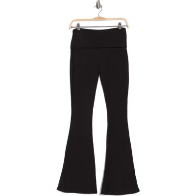 Baby Phat Fold Over Waist Flared Pants In Black