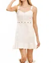 Baby Pink Sleeveless Mini Dress In White In White