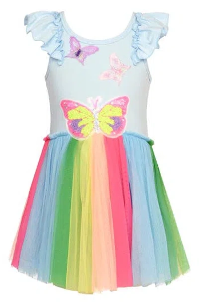 Baby Sara Kids'  Butterfly Appliqué Tutu Dress