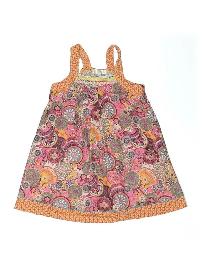 Pre-owned Baby Sara Kids' Dress In Orange