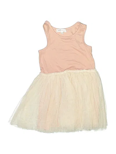 Pre-owned Baby Sara Kids' Dress In Tan