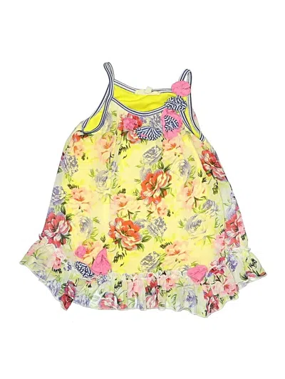 Pre-owned Baby Sara Kids' Dress In Yellow