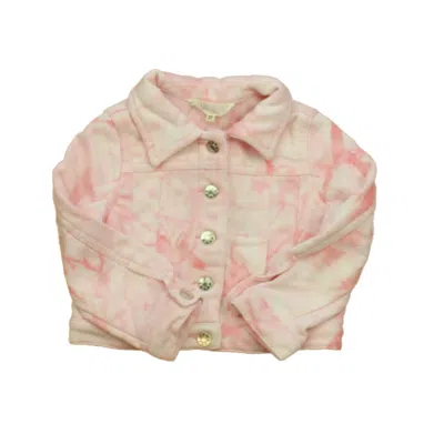 Pre-owned Baby Sara Kids' Girls Pink Tie Dye Jacket In Multi