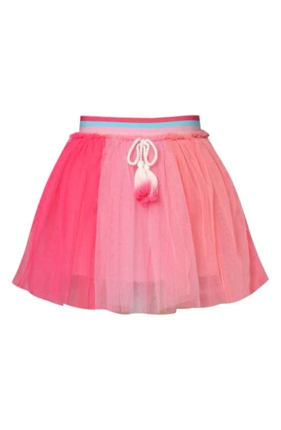 Baby Sara Kids' Colorblock Mesh Tutu Skirt In Pink Multi