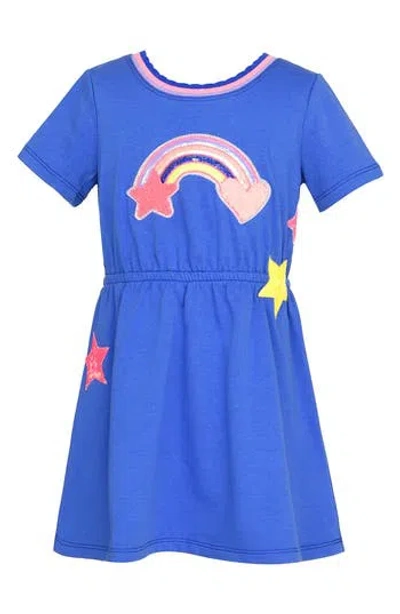 Baby Sara Kids' Sequin Rainbow Appliqué Dress