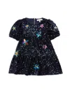 BABY SARA LITTLE GIRL'S SEQUIN STAR DRESS