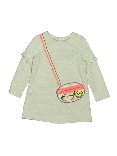 Pre-owned Baby Sara Kids' Long Sleeve Top Gray Crew Neck Tops