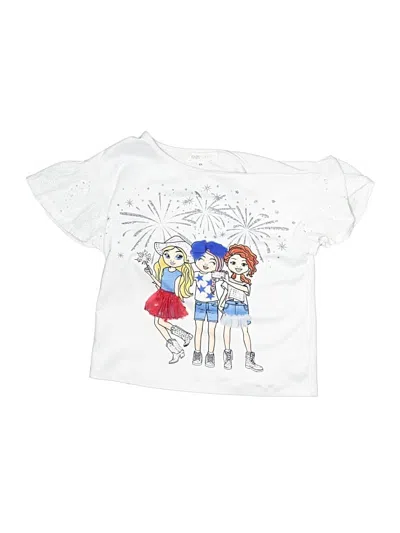 Pre-owned Baby Sara Kids' Short Sleeve T-shirt In White
