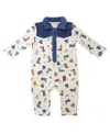 Baby Starters Baby Boys Western Ranch Coverall In Blue