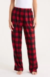 Baby Starters Buffalo Plaid Pajama Pants In Red