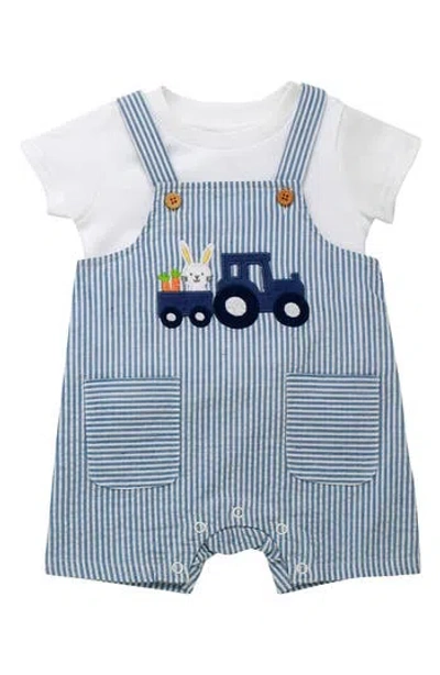 Baby Starters Bunny Truck T-shirt & Shortalls Set In Blue