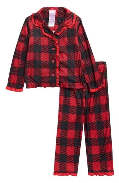 Baby Starters Kids' Matching Family Buffalo Plaid Long Sleeve Pajamas In Red