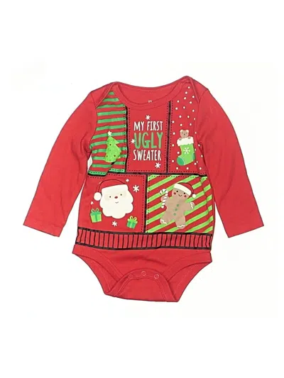 Pre-owned Baby Starters Babies' Long Sleeve Onesie In Red