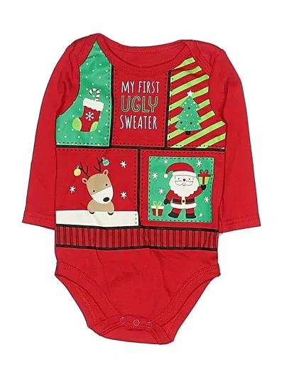 Pre-owned Baby Starters Babies' Long Sleeve Onesie In Red