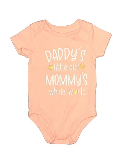 Pre-owned Baby Starters Babies' Short Sleeve Onesie In Orange
