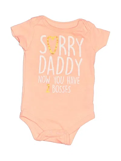 Pre-owned Baby Starters Babies' Short Sleeve Onesie In Orange