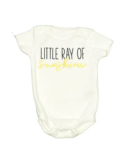 Pre-owned Baby Starters Babies' Short Sleeve Onesie In White