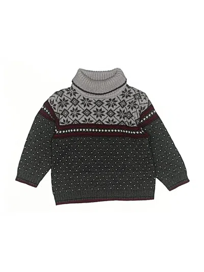 Pre-owned Baby Togs Kids' Turtleneck Sweater In Gray