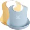 Babybjorn Kids' Babybjörn Set Of 2 Silicone Bibs In Blue