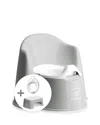 Babybjorn Potty Training Bundle In Gray/white