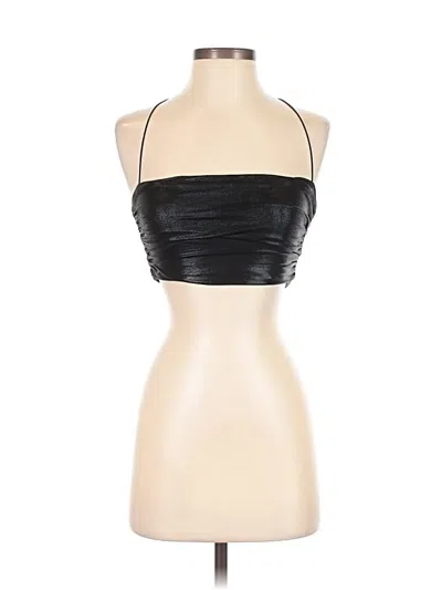 Babyboo Tank Top Black Strapless Neckline Tops